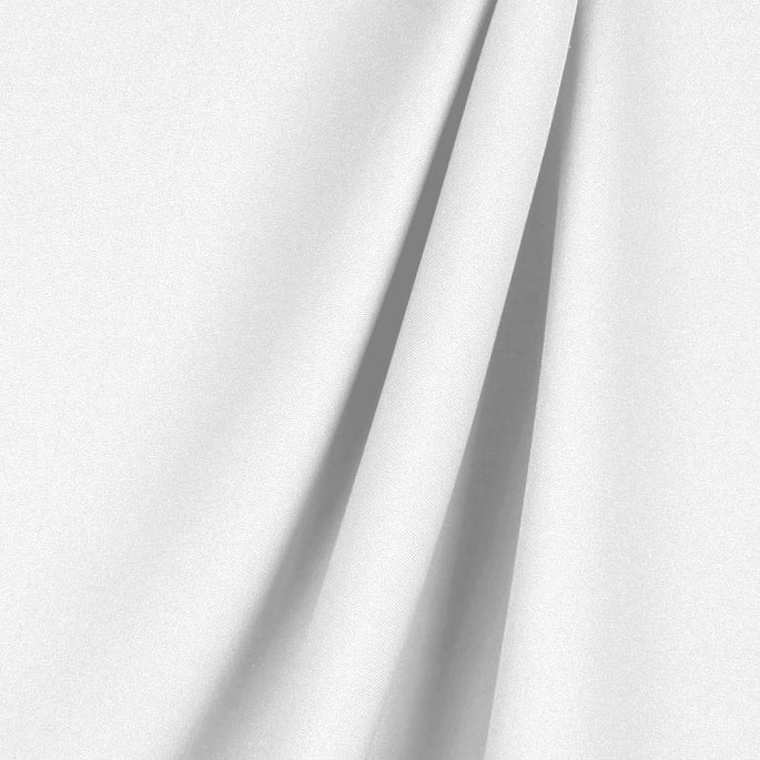 120" White Poly Poplin Fabric image 2 of 2