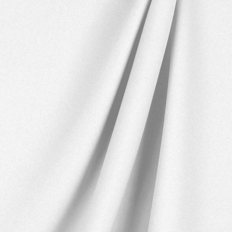 White Poly Poplin Fabric