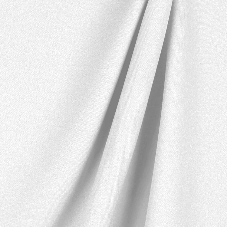 White Poly Poplin Fabric | OnlineFabricStore