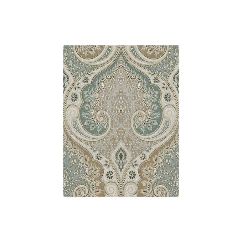 Baker Lifestyle Latika Aqua/Taupe Fabric