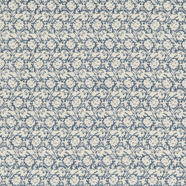 Baker Lifestyle Flower Press Indigo Fabric