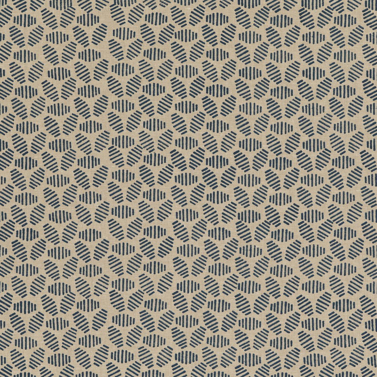Baker Lifestyle Bumble Bee Indigo Fabric