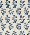 Baker Lifestyle Wild Flower Indigo Fabric