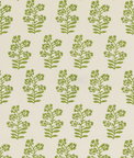 Baker Lifestyle Wild Flower Green Fabric