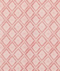 Baker Lifestyle Block Trellis Rustic Red Fabric