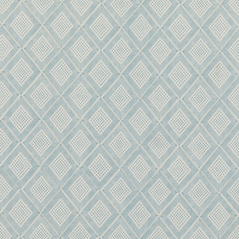 Baker Lifestyle Block Trellis Aqua Fabric