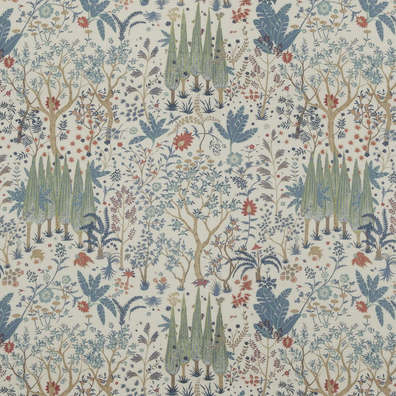 Baker Lifestyle Bridport Blue/Red Fabric