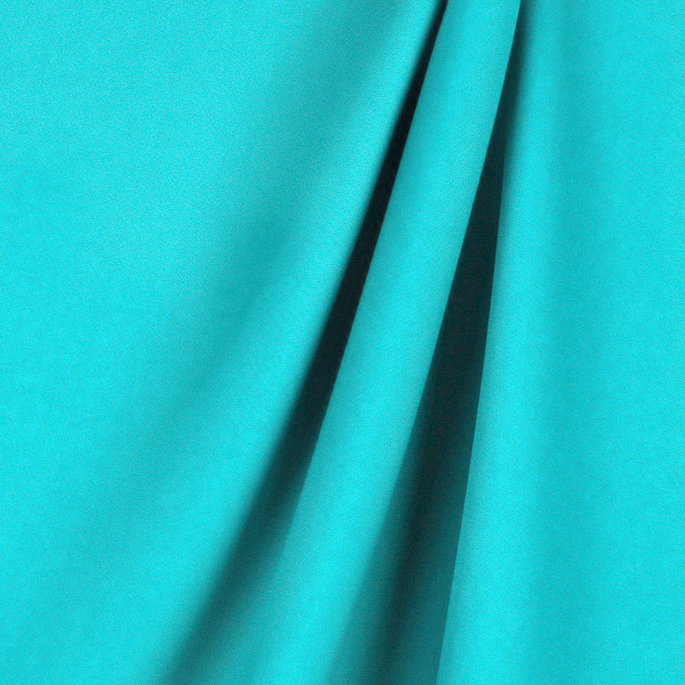 Turquoise Poly Poplin Fabric image 2 of 2
