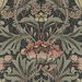Seabrook Designs Acanthus Floral Charcoal &amp; Rosewood Prepasted Wallpaper thumbnail image 1 of 4