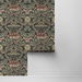 Seabrook Designs Acanthus Floral Charcoal &amp; Rosewood Prepasted Wallpaper thumbnail image 2 of 4