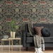 Seabrook Designs Acanthus Floral Charcoal &amp; Rosewood Prepasted Wallpaper thumbnail image 3 of 4
