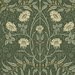 Seabrook Designs Stenciled Floral Evergreen Prepasted Wallpaper