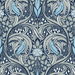 Seabrook Designs Bird Ogee Navy &amp; Sky Blue Prepasted Wallpaper thumbnail image 1 of 4
