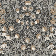 Seabrook Designs Tulip Garden Wrought Iron & Chamois Prepasted Wallpaper