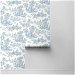 Seabrook Designs Chateau Toile Blue Bell Prepasted Wallpaper thumbnail image 2 of 4
