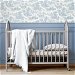 Seabrook Designs Chateau Toile Blue Bell Prepasted Wallpaper thumbnail image 3 of 4