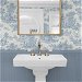 Seabrook Designs Chateau Toile Blue Bell Prepasted Wallpaper thumbnail image 4 of 4