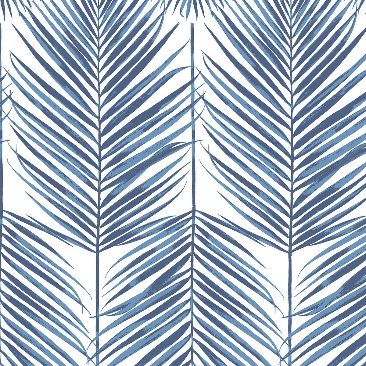 Seabrook Designs Paradise Palm Coastal Blue Prepasted Wallpaper