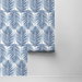 Seabrook Designs Paradise Palm Coastal Blue Prepasted Wallpaper thumbnail image 2 of 4
