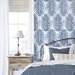 Seabrook Designs Paradise Palm Coastal Blue Prepasted Wallpaper thumbnail image 3 of 4