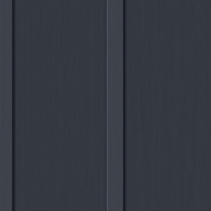 Seabrook Designs Faux Board and Batten Dark Blue Prepasted Wallpaper image 1 of 4