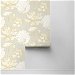 Seabrook Designs Lotus Floral Grey &amp; Gold Prepasted Wallpaper thumbnail image 2 of 4