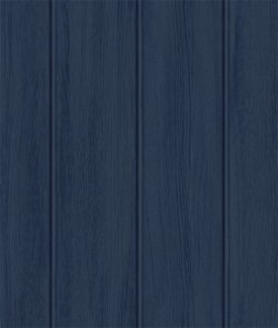Seabrook Designs Faux Wood Panel Naval Blue Prepasted Wallpaper