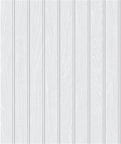 Seabrook Designs Faux Beadboard Pearl Grey Prepasted Wallpaper