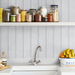 Seabrook Designs Faux Beadboard Pearl Grey Prepasted Wallpaper thumbnail image 4 of 4