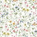Seabrook Designs Wildflowers Multicolored Prepasted Wallpaper
