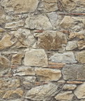 Seabrook Designs Faux Stone Wall Toffee & Ivory Prepasted Wallpaper