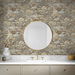 Seabrook Designs Faux Stone Wall Toffee &amp; Ivory Prepasted Wallpaper thumbnail image 2 of 5