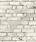 Seabrook Designs Tailor Faux Brick Antique Plaster Prepasted Wallpaper