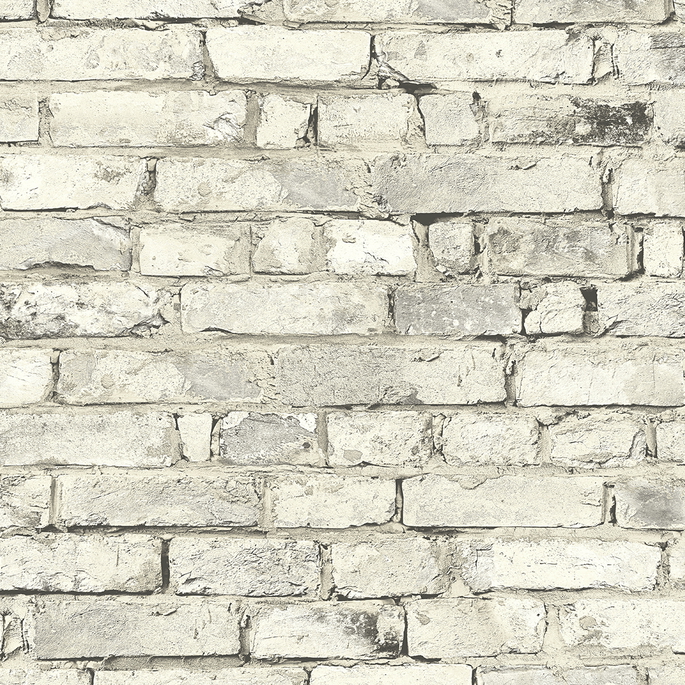 Seabrook Designs Tailor Faux Brick Antique Plaster Prepasted Wallpaper image 1 of 5