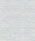 Seabrook Designs Southport Faux Grasscloth Dove Grey & Bluestone Prepasted Wallpaper