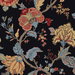 Seabrook Designs Lana Jacobean Ebony Prepasted Wallpaper