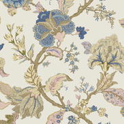 Seabrook Designs Lana Jacobean Parchment Prepasted Wallpaper
