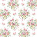 Seabrook Designs Floral Bouquet Watermelon & Buttercup Prepasted Wallpaper