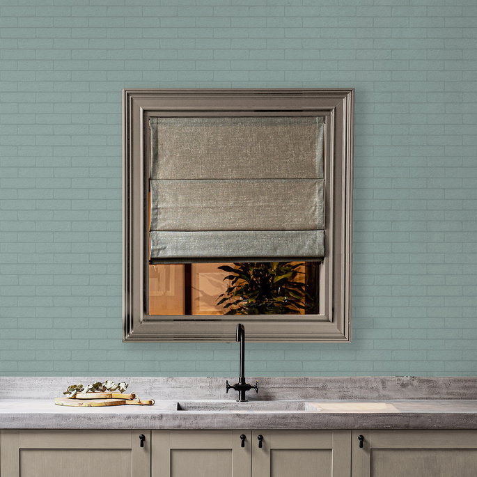 Seabrook Designs Slater Faux Brick Blancito Prepasted Wallpaper image 5 of 5