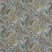 Premier Prints Paisley Chocolate/Natural Canvas Fabric