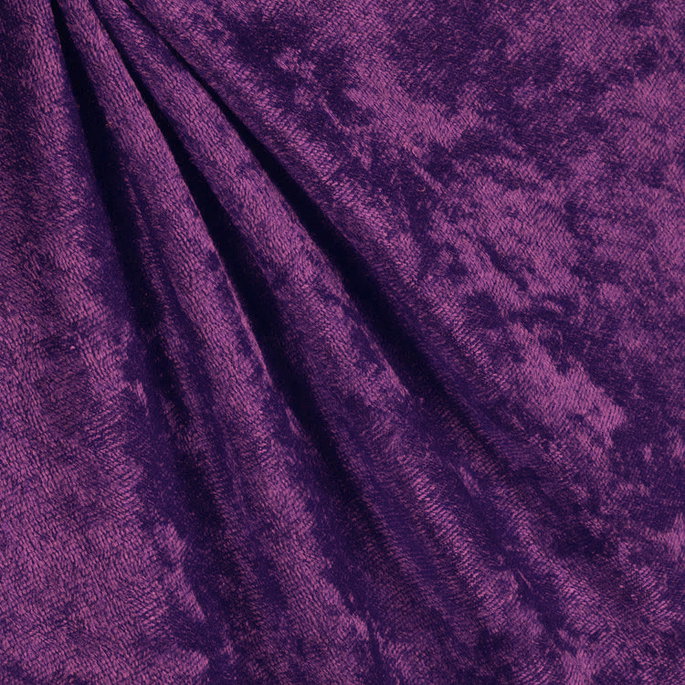 Plum Panne Velvet Fabric image 2 of 2