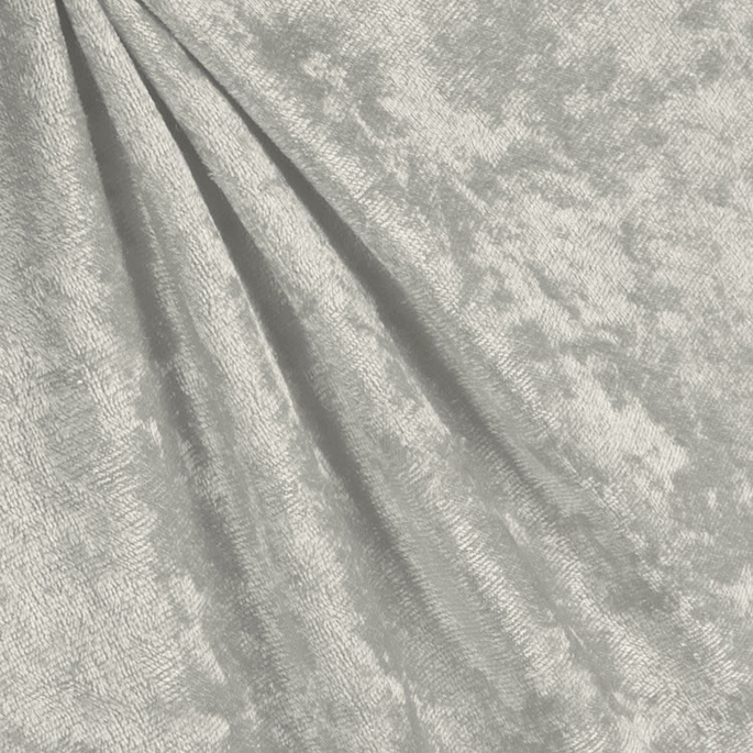 Silver Panne Velvet Fabric image 2 of 2
