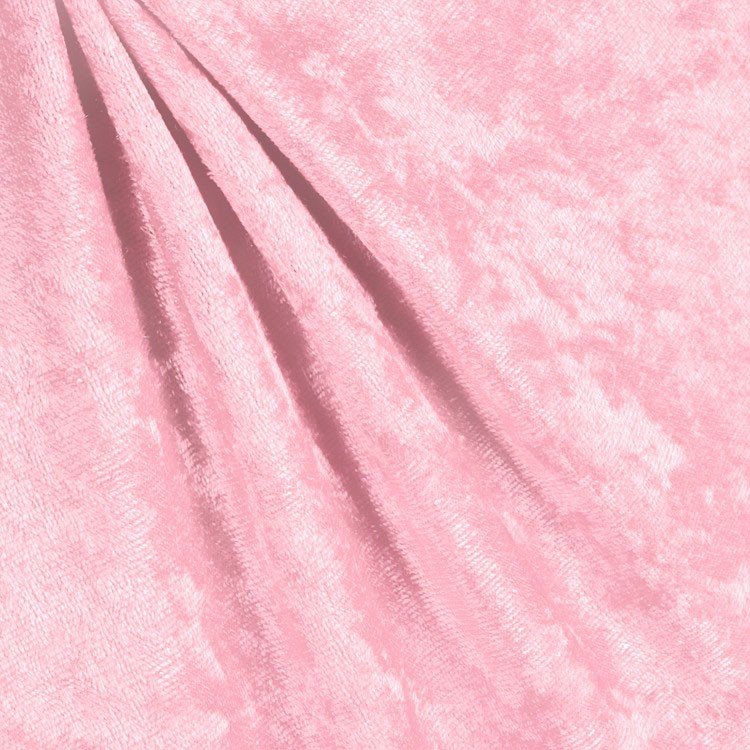 Pink Panne Velvet Fabric
