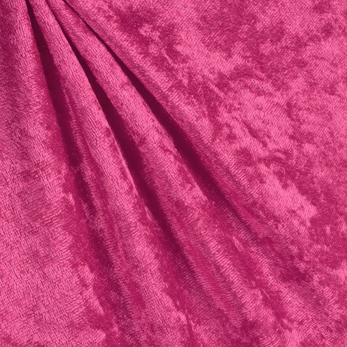 Fuchsia Panne Velvet Fabric image 2 of 2