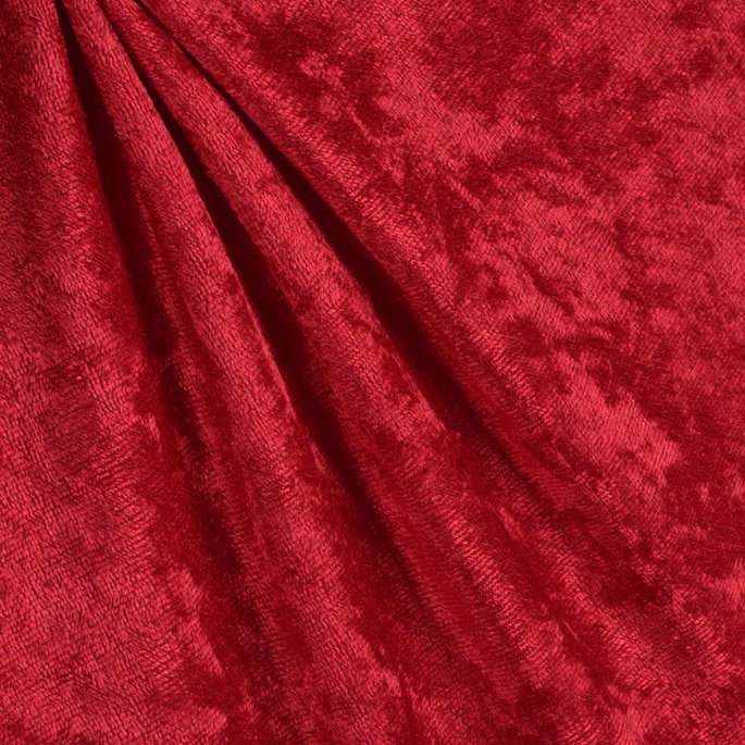 Red Panne Velvet Fabric image 2 of 2