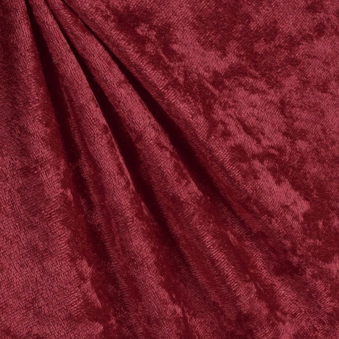 Cranberry Panne Velvet Fabric image 2 of 2
