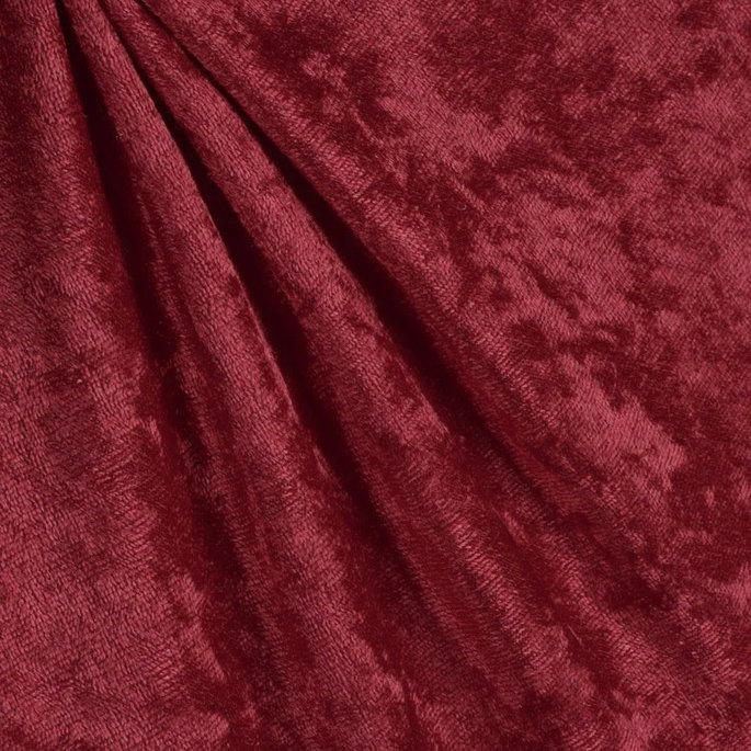 Cranberry Panne Velvet Fabric image 2 of 2