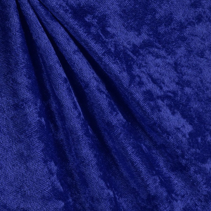 Royal Blue Panne Velvet Fabric image 2 of 2