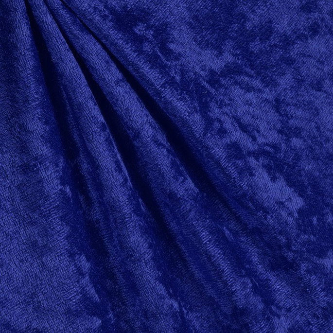 Royal Blue Panne Velvet Fabric image 2 of 2