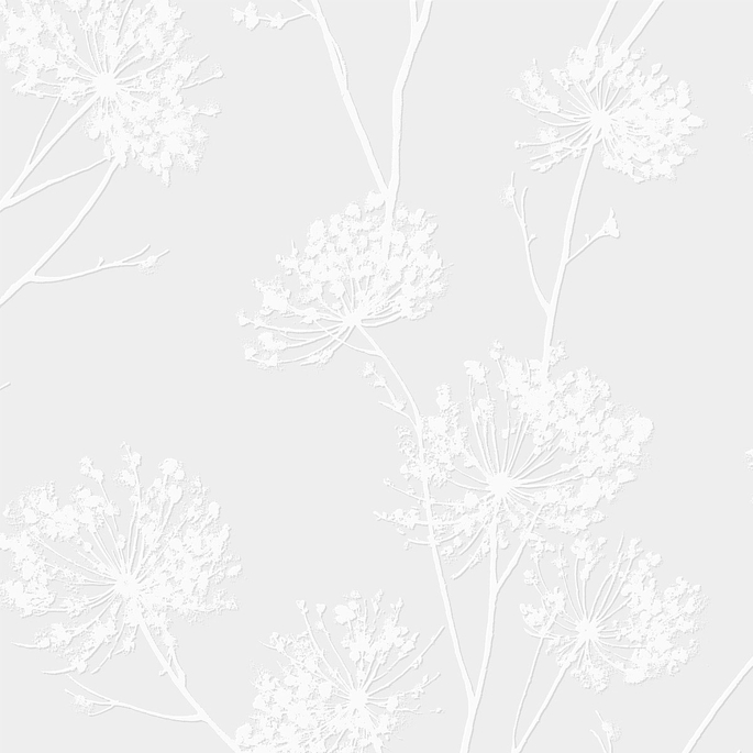Seabrook Designs Dandelion Fields White Paintable Wallpaper image 1 of 5